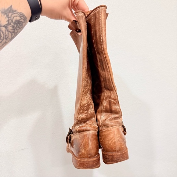 Vintage Y2K Frye Veronica Slouch Boots Coastal Cowgirl Distressed Western Size 6 - Picture 2 of 13